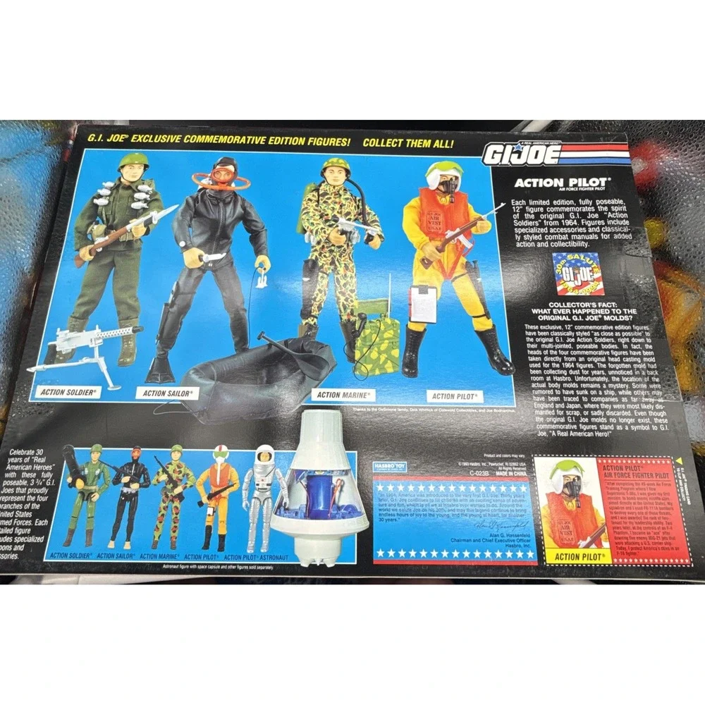 GI Joe 1994 Commemorative Edition Action Pilot 12 inch Figure Hasbro 30th Anniv